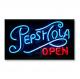 Real Glass Neon Letter Light Sign Script Open Sign With Metal Frame