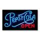 Real Glass Neon Letter Light Sign Script Open Sign With Metal Frame