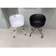 54.5cm 50cm Plastic Rolling Office Chair PP Stackable Training Room Chairs