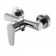 Chromed Surface Mounted Shower Mixer Faucet Scratches Resistant