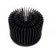 REACH Round LED Forged Heat Sink Durable Black Color Practical