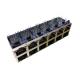 RJN-26N61F-G10 Stacked 2x6 Port RJ45 Magjack 1000 Base - T With POE LPJG67041AONL