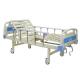 Nursing Care Manual Hospital Bed 2190 * 970 * 500mm Size Steel Frame Base