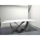 Luxury custom 12 seater rectangle marble with stainless steel base dining table for dining room furniture