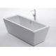 Contemporary Acrylic Free Standing Bathtub PMMA Material 1700 * 800 * 600mm