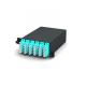 Black MTP MPO Cassettes 2MPO To 24LC 24 Fiber Conversion High Density Modules