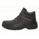 Municipal Services Genuine Leather Work Shoes Black PU Injection Outsole