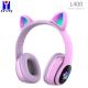 Dynamic Circle Cute Cat Ear Headphones 100dB Wireless Gaming Headset