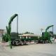 container side loading semi trailer side loader container transport