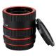Red Metal Auto Focus Macro Extension Tube Set For Canon SLR Cameras CANON EF EF-S Lens