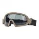 High Impact Resistant Military Style Goggles Helmet Compatible