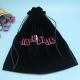 Big Black Velvet Drawstring Bag Recycled For Hair Dryer Lightweight To Carry
