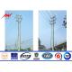 ISO Approval Single Circuit Galvanized Steel Power Pole 25 M 6mm Power Line Pole