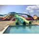 Aqua Park Triple Twist Water Slide Outdoor 10m Fiberglass Customized Color