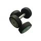 Weight Lfiting Rubber Dumbbells Rolling Prevent Durable Rust Proof High Safety