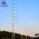 110kv Dodecagon Metal Telegraph Pole Galvanized Transmission Line