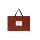 Customized Size Paper Shopping Bags Medium Soft Hardness Brown Color
