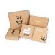 Recycled Brown Corrugated Paper Postage Gift Box For Wine