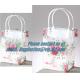 clear PP carry bag, PP Supermarket clear pvc Shopping plastic Bag, Fashion clear plastic shopping bags with handles