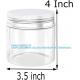 16 Ounce Plastic Jars Clear Plastic Mason Jars Storage Containers Wide Mouth With Lids For Kitchen & Household Storage
