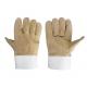Two Layer Suede Welder Gloves Half-Leather Gloves Electric Welding Labor Insurance Gloves