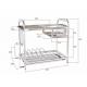 Large Storage Space Wall Spice Rack , Metal Spice Rack With Cutting Board Holder