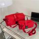 Sports Gym Bag Waterproof Toast Bag Large Capacity Casual Red Oxford Cloth Single Shoulder Messenger Duffel Bag Travel