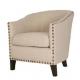 American style Linen fabric upholstery solid wood classic culb chair/single sofa/living room single sofa