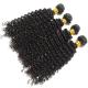 Soft Smooth Unprocessed Long Natural Curly Hair , Brazilian Human Virgin Hair Weft