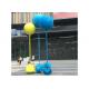 Custom Size Painted Metal Sculpture Stainless Steel Balloon Sculpture For Outdoor