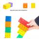 Educational Square Cube Rainbow Magnetic Blocks 10pc 2X2X2cm Wooden