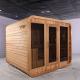 Canada Red Cedar Wooden Cube Steam Sauna Room For 8 Person