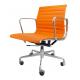 Professional Ergonomic Executive Office Chair , Orange Leather Desk Chair Width 58 Cm