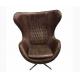 Brown Vintage Aviator Leather Egg Chair Aviation Egg Chair