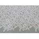 Water Soluble Embroidered Polyester Lace Fabric With Floral Lace For Dress Designer