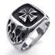 Tagor Jewelry Super Fashion 316L Stainless Steel Casting Rings Collection PXR044