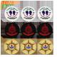 Customized Iron On Embroidery Patch Merrowed Border Features Ironed-On Badge