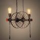Retro Water Pipe Wheel chandelier Industrial Restaurant Bar light American Iron vintage chandelier(WH-VP-77)