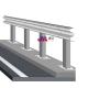 Outdoor Security Galvanized Guardrail and Customized Rail Guards with Galvanize Steel