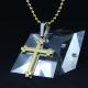 Fashion Top Trendy Stainless Steel Cross Necklace Pendant LPC281