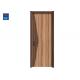 Eco- Friendly Material Interior Modern Solid Wooden Door PVC With Trims Frame Unit