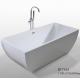 Simple Acrylic Freestanding Jacuzzi Bathtub Comfortable 1700x750x600mm Size