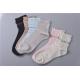 Elastic Persistent Pink Cotton Baby Socks With Long White Gloss Fiber