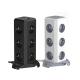 110-220V US Socket Multi Plug Tower Power Strip Extension with 10W Wireless Charging
