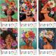 8 X 10 Inch Pre Printed Canvas Kit Pre Drawn Afro Queen Cotton Canvas For Adult Gifts
