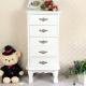 5 White Wooden Drawers Boxes Fashion Cabinet Bedroom Furniture