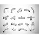 M Type / V Type Press Fit Fittings Polishing Stainless Steel Plumbing Fittings