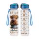 Clear Plastic Water Bottle 32oz With Time Scale Tritan Water Bottle