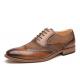 Black / Brown Pointed Toe Men Brogue Shoes Oxford Lace Up Wedding Shoes