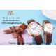 WHOLESALE PU STRAP AND ALLOY CASE QUARTZ  WATCHES WITH DIAMOND  COUPLE WATCH